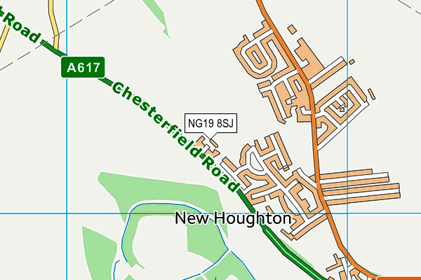 NG19 8SJ map - OS VectorMap District (Ordnance Survey) NG19 8SJ map - OS VectorMap District (Ordnance Survey)
