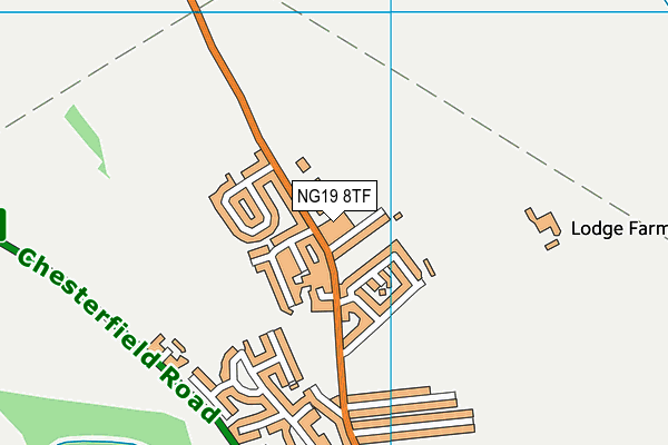 NG19 8TF map - OS VectorMap District (Ordnance Survey) NG19 8TF map - OS VectorMap District (Ordnance Survey)