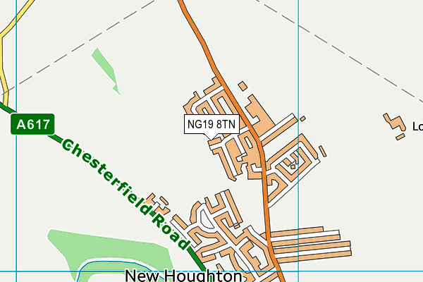 NG19 8TN map - OS VectorMap District (Ordnance Survey) NG19 8TN map - OS VectorMap District (Ordnance Survey)