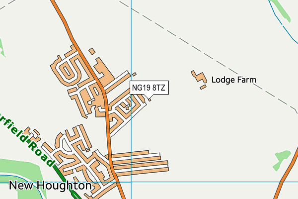 NG19 8TZ map - OS VectorMap District (Ordnance Survey) NG19 8TZ map - OS VectorMap District (Ordnance Survey)
