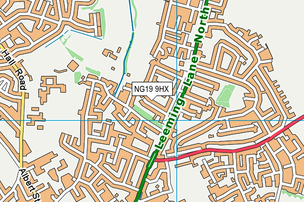 NG19 9HX map - OS VectorMap District (Ordnance Survey) NG19 9HX map - OS VectorMap District (Ordnance Survey)