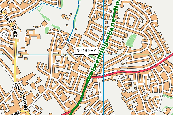 NG19 9HY map - OS VectorMap District (Ordnance Survey) NG19 9HY map - OS VectorMap District (Ordnance Survey)
