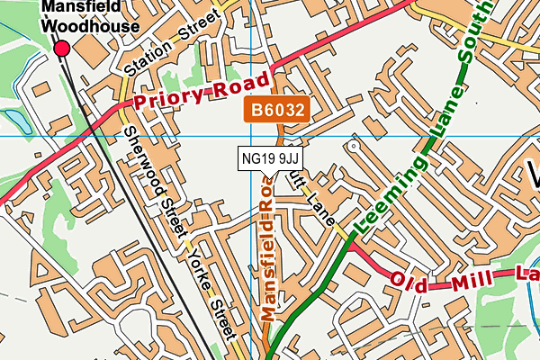 NG19 9JJ map - OS VectorMap District (Ordnance Survey) NG19 9JJ map - OS VectorMap District (Ordnance Survey)