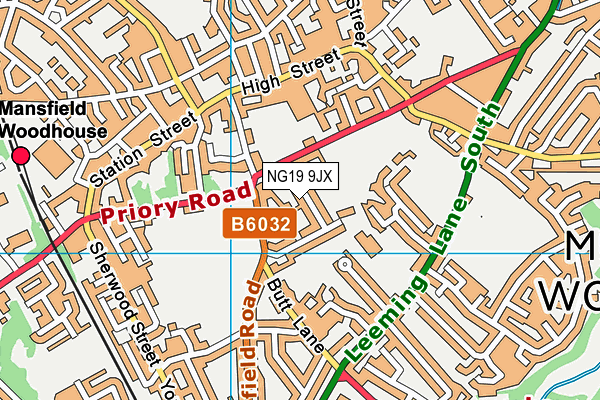 NG19 9JX map - OS VectorMap District (Ordnance Survey) NG19 9JX map - OS VectorMap District (Ordnance Survey)