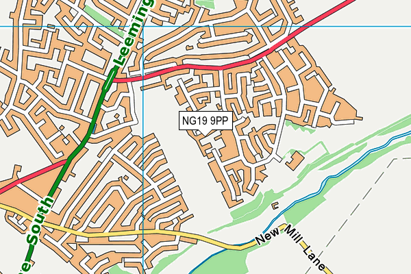 NG19 9PP map - OS VectorMap District (Ordnance Survey) NG19 9PP map - OS VectorMap District (Ordnance Survey)