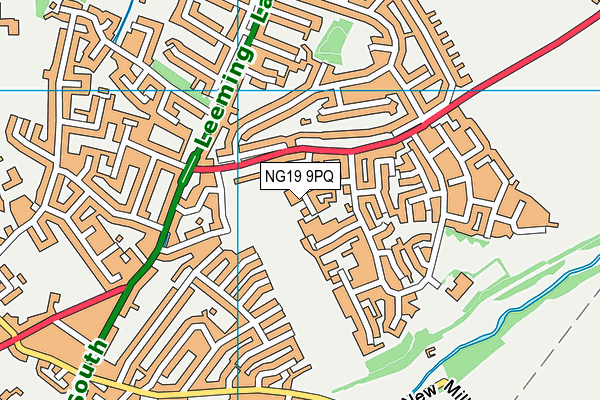 NG19 9PQ map - OS VectorMap District (Ordnance Survey) NG19 9PQ map - OS VectorMap District (Ordnance Survey)