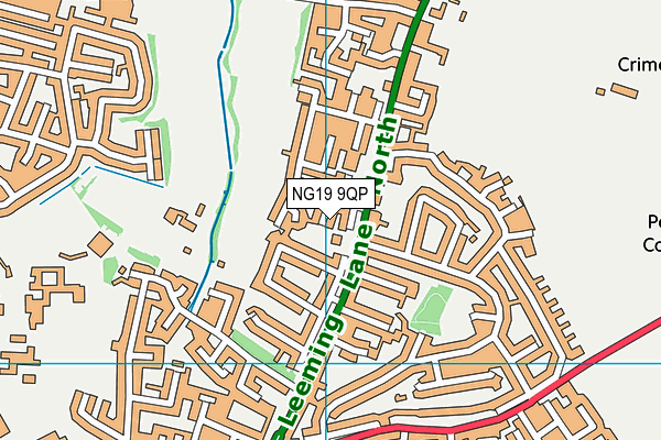 NG19 9QP map - OS VectorMap District (Ordnance Survey) NG19 9QP map - OS VectorMap District (Ordnance Survey)