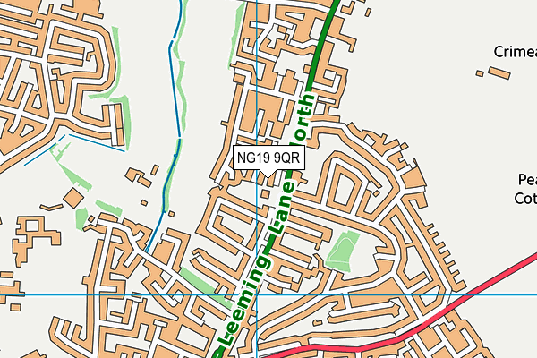 NG19 9QR map - OS VectorMap District (Ordnance Survey) NG19 9QR map - OS VectorMap District (Ordnance Survey)
