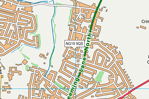 NG19 9QS map - OS VectorMap District (Ordnance Survey) NG19 9QS map - OS VectorMap District (Ordnance Survey)