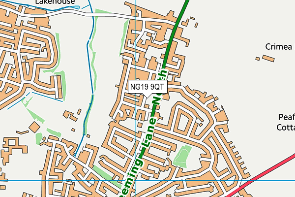 NG19 9QT map - OS VectorMap District (Ordnance Survey) NG19 9QT map - OS VectorMap District (Ordnance Survey)
