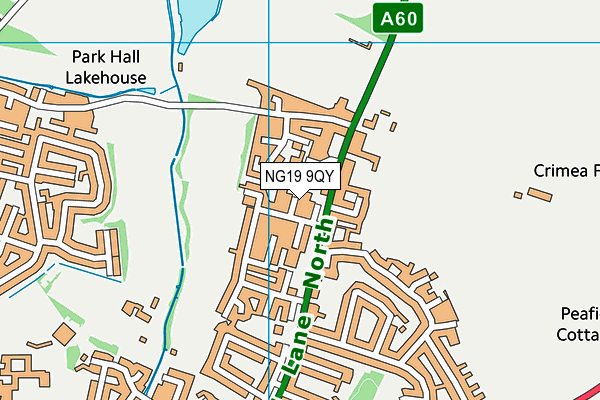 NG19 9QY map - OS VectorMap District (Ordnance Survey) NG19 9QY map - OS VectorMap District (Ordnance Survey)