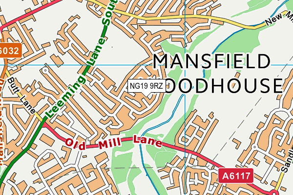 NG19 9RZ map - OS VectorMap District (Ordnance Survey) NG19 9RZ map - OS VectorMap District (Ordnance Survey)