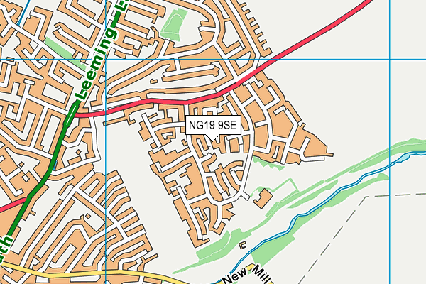 NG19 9SE map - OS VectorMap District (Ordnance Survey) NG19 9SE map - OS VectorMap District (Ordnance Survey)