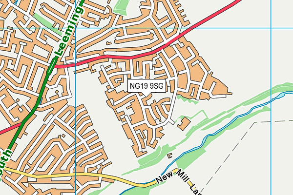 NG19 9SG map - OS VectorMap District (Ordnance Survey) NG19 9SG map - OS VectorMap District (Ordnance Survey)