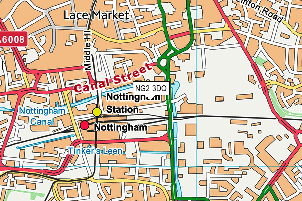 NG2 3DQ map - OS VectorMap District (Ordnance Survey) NG2 3DQ map - OS VectorMap District (Ordnance Survey)