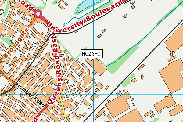 NG2 3FQ map - OS VectorMap District (Ordnance Survey) NG2 3FQ map - OS VectorMap District (Ordnance Survey)