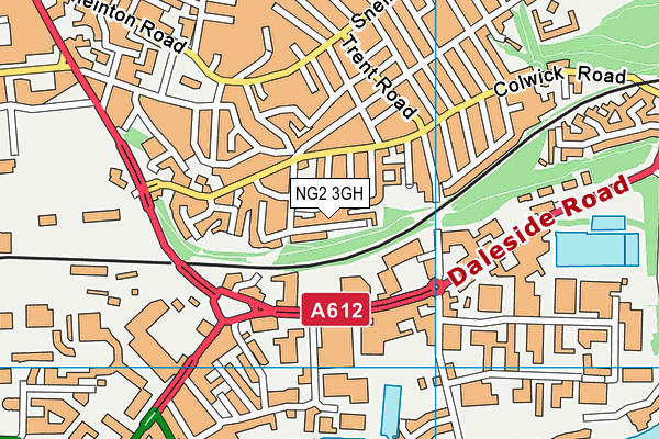 NG2 3GH map - OS VectorMap District (Ordnance Survey) NG2 3GH map - OS VectorMap District (Ordnance Survey)