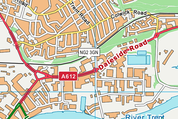 NG2 3GN map - OS VectorMap District (Ordnance Survey) NG2 3GN map - OS VectorMap District (Ordnance Survey)