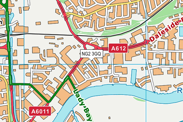 NG2 3GQ map - OS VectorMap District (Ordnance Survey) NG2 3GQ map - OS VectorMap District (Ordnance Survey)