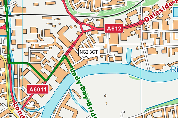 NG2 3GT map - OS VectorMap District (Ordnance Survey) NG2 3GT map - OS VectorMap District (Ordnance Survey)