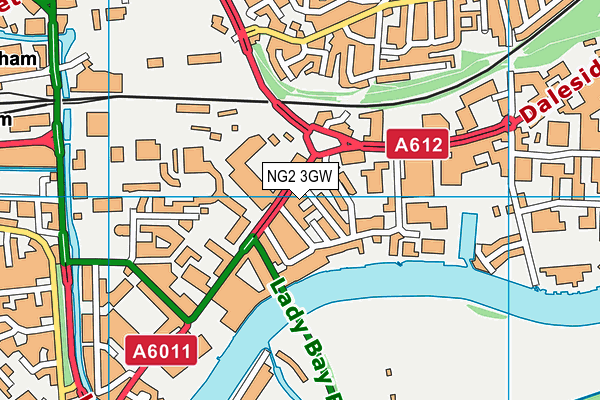 NG2 3GW map - OS VectorMap District (Ordnance Survey) NG2 3GW map - OS VectorMap District (Ordnance Survey)