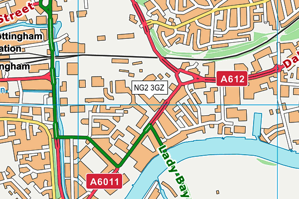 NG2 3GZ map - OS VectorMap District (Ordnance Survey) NG2 3GZ map - OS VectorMap District (Ordnance Survey)