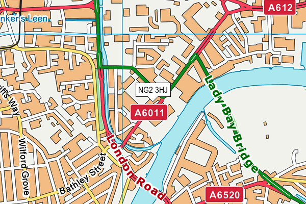 NG2 3HJ map - OS VectorMap District (Ordnance Survey) NG2 3HJ map - OS VectorMap District (Ordnance Survey)