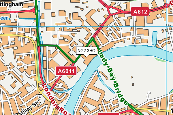 NG2 3HQ map - OS VectorMap District (Ordnance Survey) NG2 3HQ map - OS VectorMap District (Ordnance Survey)