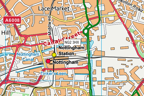 NG2 3HX map - OS VectorMap District (Ordnance Survey) NG2 3HX map - OS VectorMap District (Ordnance Survey)