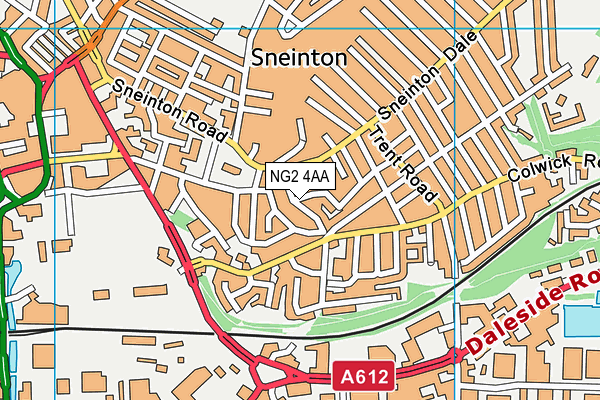 NG2 4AA map - OS VectorMap District (Ordnance Survey) NG2 4AA map - OS VectorMap District (Ordnance Survey)
