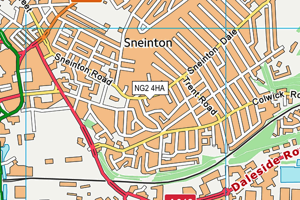 NG2 4HA map - OS VectorMap District (Ordnance Survey) NG2 4HA map - OS VectorMap District (Ordnance Survey)