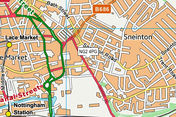 NG2 4PG map - OS VectorMap District (Ordnance Survey) NG2 4PG map - OS VectorMap District (Ordnance Survey)