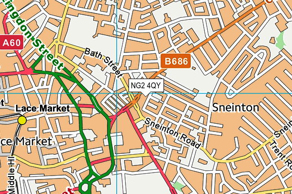 NG2 4QY map - OS VectorMap District (Ordnance Survey) NG2 4QY map - OS VectorMap District (Ordnance Survey)