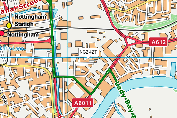 NG2 4ZT map - OS VectorMap District (Ordnance Survey) NG2 4ZT map - OS VectorMap District (Ordnance Survey)