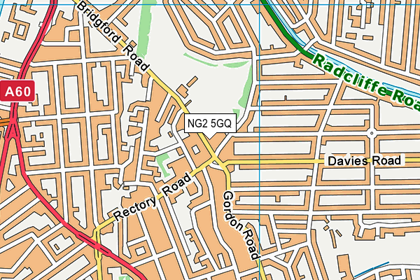 NG2 5GQ map - OS VectorMap District (Ordnance Survey) NG2 5GQ map - OS VectorMap District (Ordnance Survey)