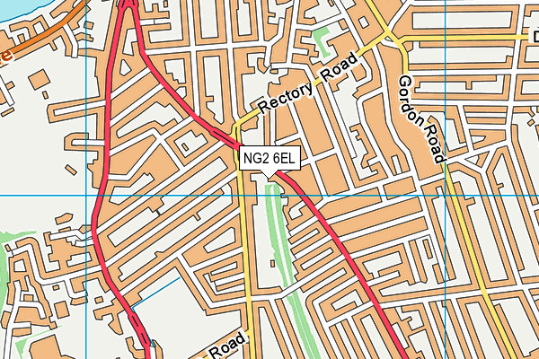 NG2 6EL map - OS VectorMap District (Ordnance Survey) NG2 6EL map - OS VectorMap District (Ordnance Survey)