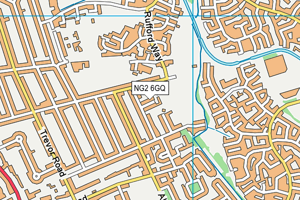 NG2 6GQ map - OS VectorMap District (Ordnance Survey) NG2 6GQ map - OS VectorMap District (Ordnance Survey)