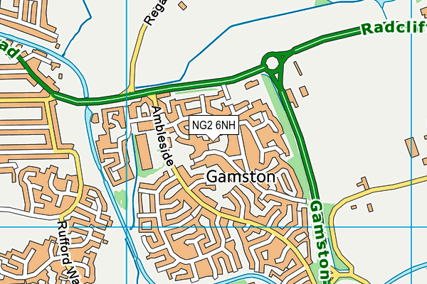 NG2 6NH map - OS VectorMap District (Ordnance Survey) NG2 6NH map - OS VectorMap District (Ordnance Survey)