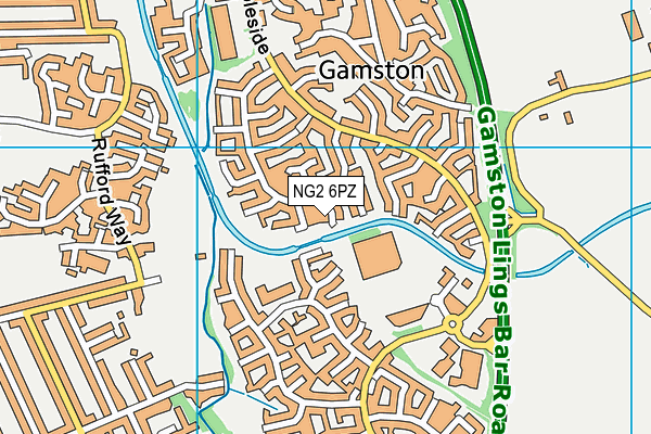 NG2 6PZ map - OS VectorMap District (Ordnance Survey) NG2 6PZ map - OS VectorMap District (Ordnance Survey)