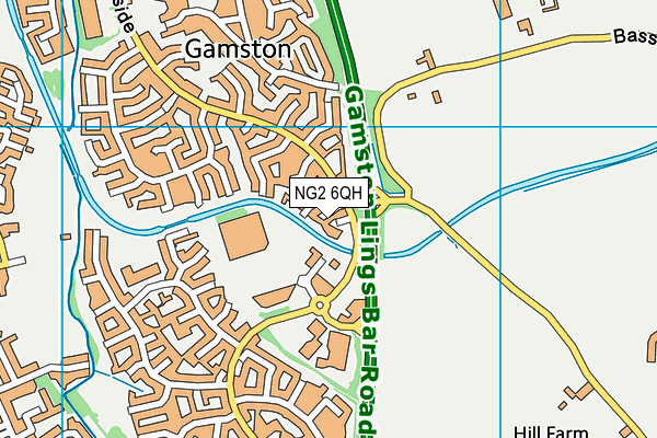 NG2 6QH map - OS VectorMap District (Ordnance Survey) NG2 6QH map - OS VectorMap District (Ordnance Survey)