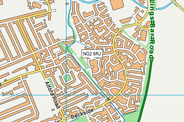 NG2 6RJ map - OS VectorMap District (Ordnance Survey) NG2 6RJ map - OS VectorMap District (Ordnance Survey)