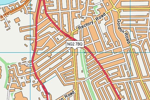 NG2 7BQ map - OS VectorMap District (Ordnance Survey) NG2 7BQ map - OS VectorMap District (Ordnance Survey)