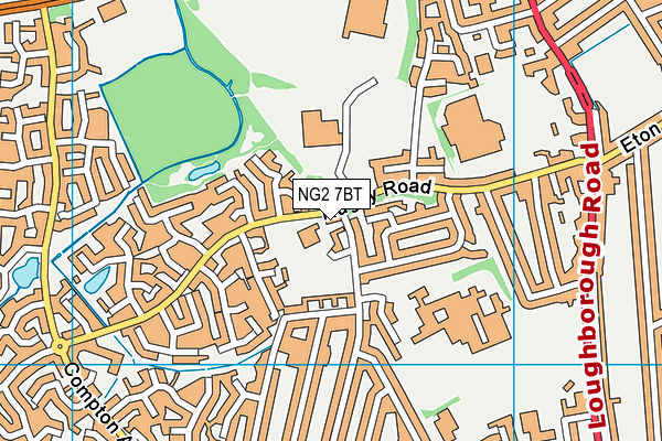NG2 7BT map - OS VectorMap District (Ordnance Survey) NG2 7BT map - OS VectorMap District (Ordnance Survey)