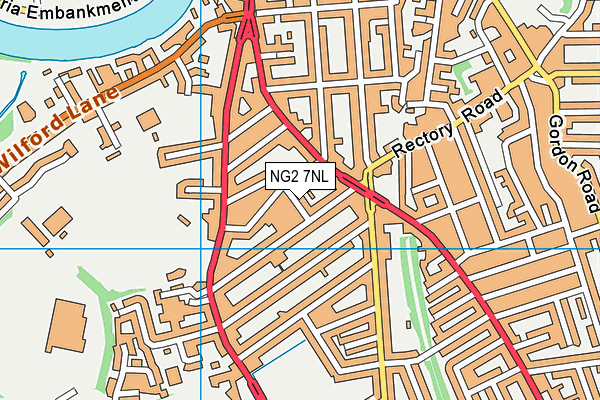 NG2 7NL map - OS VectorMap District (Ordnance Survey) NG2 7NL map - OS VectorMap District (Ordnance Survey)