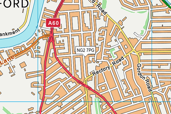 NG2 7PG map - OS VectorMap District (Ordnance Survey) NG2 7PG map - OS VectorMap District (Ordnance Survey)