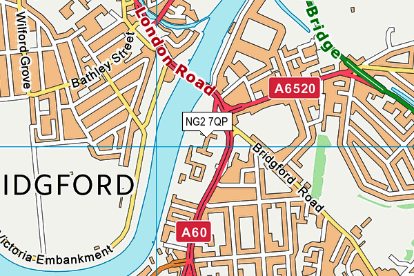 NG2 7QP map - OS VectorMap District (Ordnance Survey) NG2 7QP map - OS VectorMap District (Ordnance Survey)