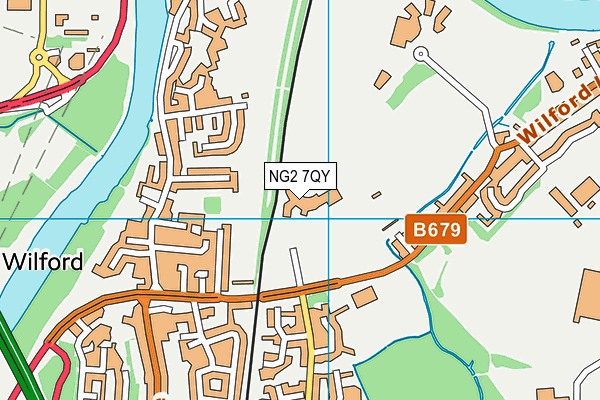 NG2 7QY map - OS VectorMap District (Ordnance Survey) NG2 7QY map - OS VectorMap District (Ordnance Survey)