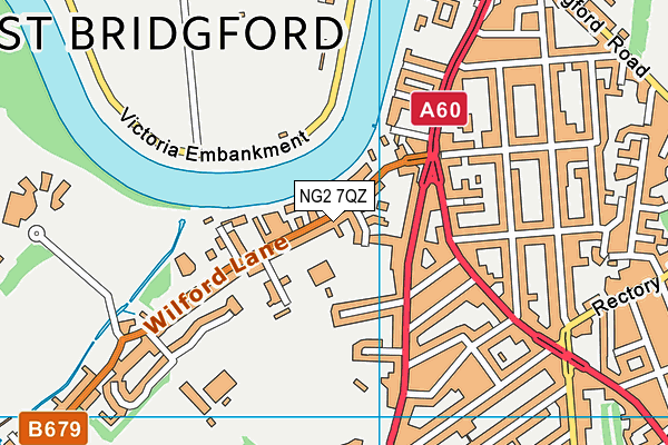 NG2 7QZ map - OS VectorMap District (Ordnance Survey) NG2 7QZ map - OS VectorMap District (Ordnance Survey)