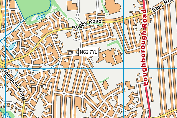 NG2 7YL map - OS VectorMap District (Ordnance Survey) NG2 7YL map - OS VectorMap District (Ordnance Survey)
