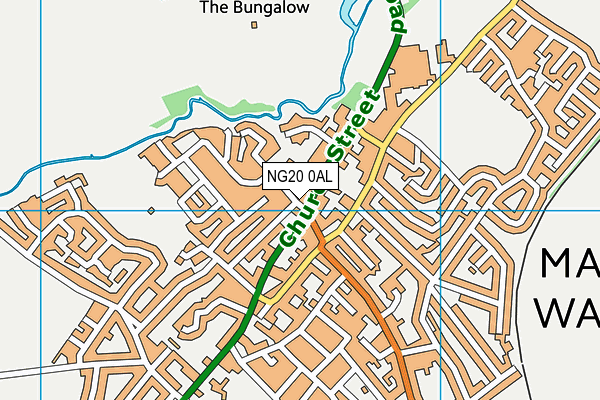 NG20 0AL map - OS VectorMap District (Ordnance Survey)